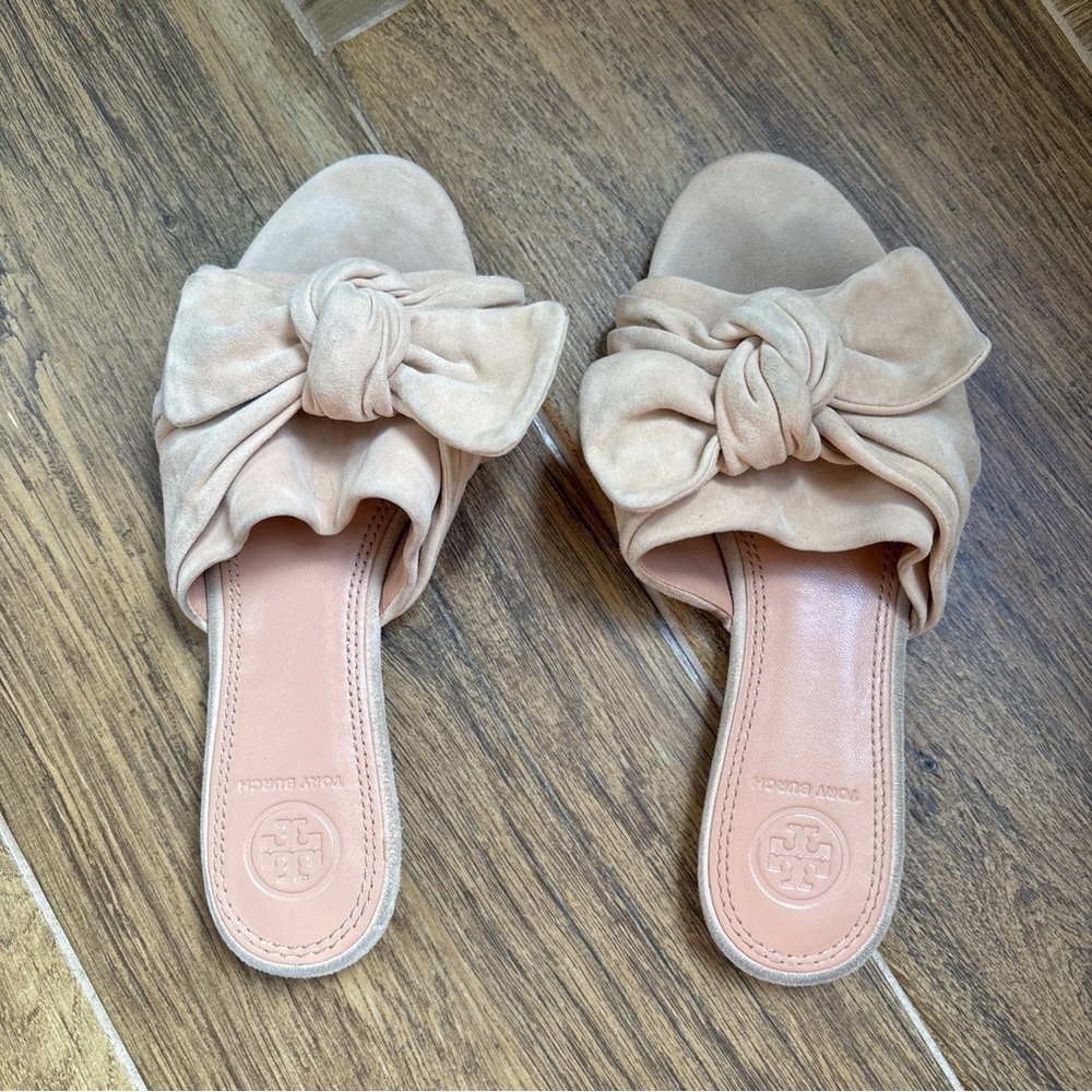 TORY BURCH ANNABELLE BOW SLIDE SANDAL Size 5.5